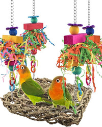 Bird Cage Grass Play Mat for Climbing, Swinging and Daily Enrichment