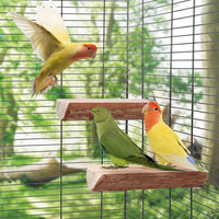 bird cage platform perch wooden resting stand for small birds