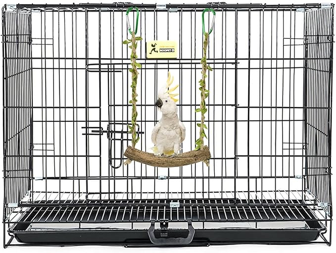 bird chewing swing toy for cage enrichment and play