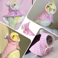 Bird Clothes Pink Cloak for Small Parrots