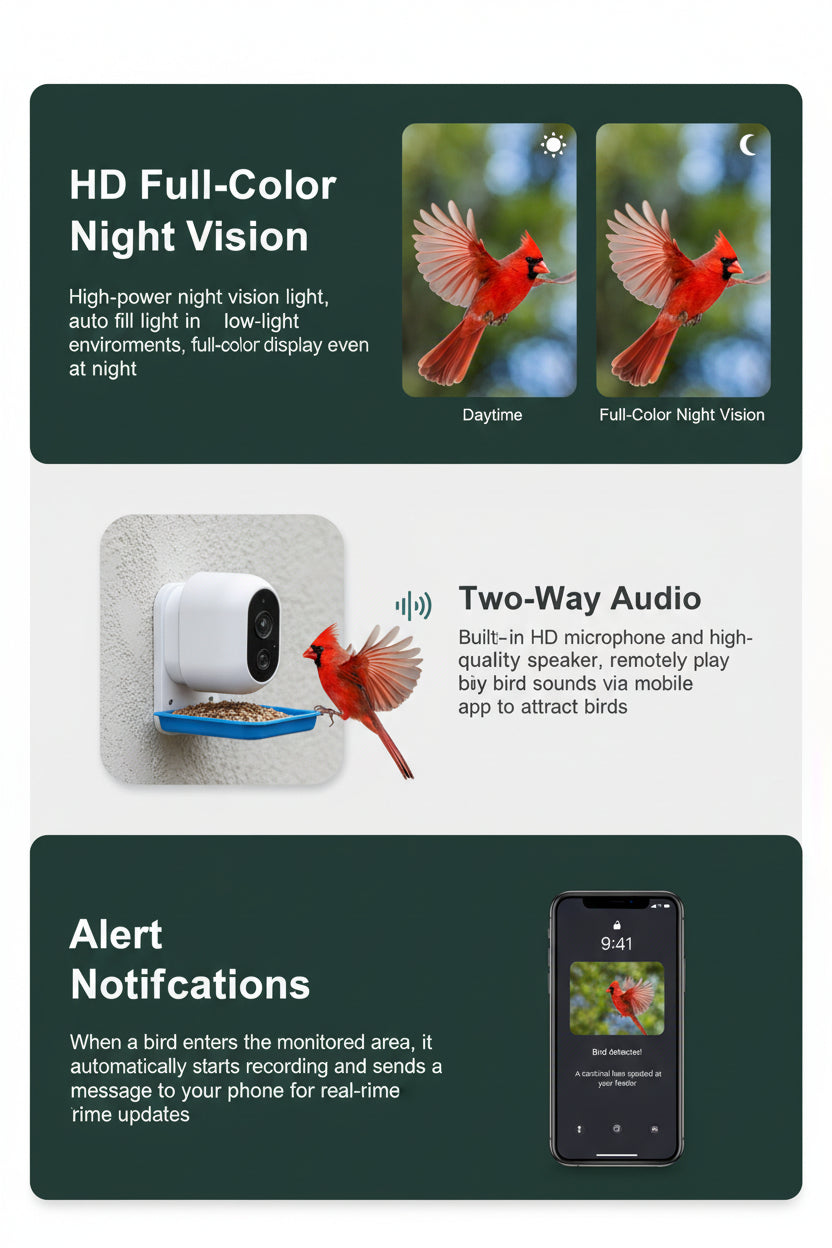 App-based viewing screen for bird feeder device