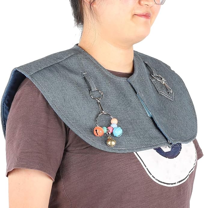 Bird shoulder cape accessory with fabric design
