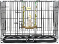 Hanging bird swing stand with metal hook