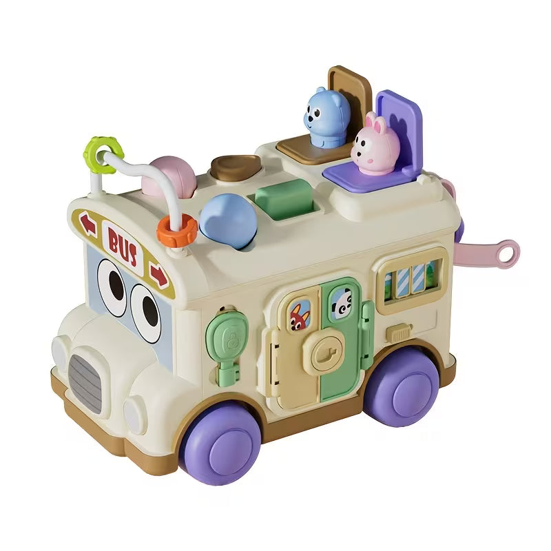 Birthday gift activity bus toy for boys and girls