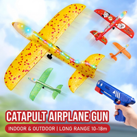 Foam airplane launcher toy for kids, perfect birthday gift