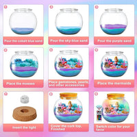 Mermaid terrarium kit birthday gift for girls