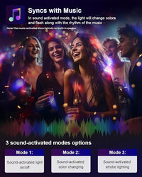 Disco light set for birthday party and festive celebration