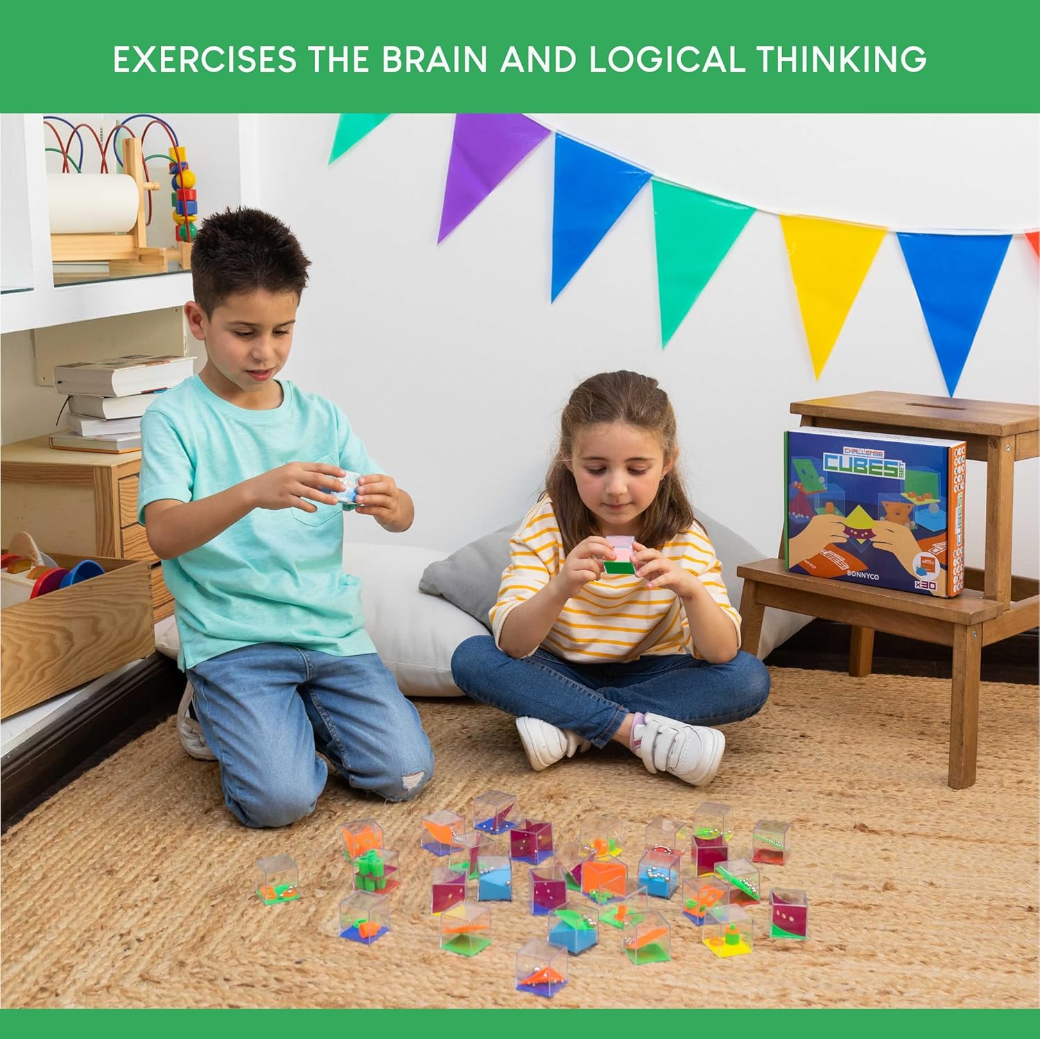 Puzzle cubes for birthday party favors, return gifts, and classroom prizes