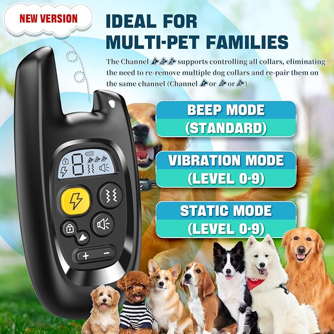 Front view of a black dog collar accessory
