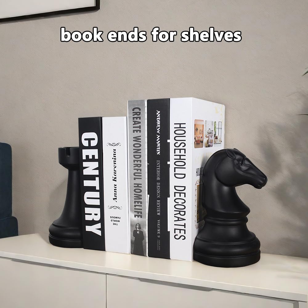 Black Heavy Book Supports For Home Office Desk And Shelf Display