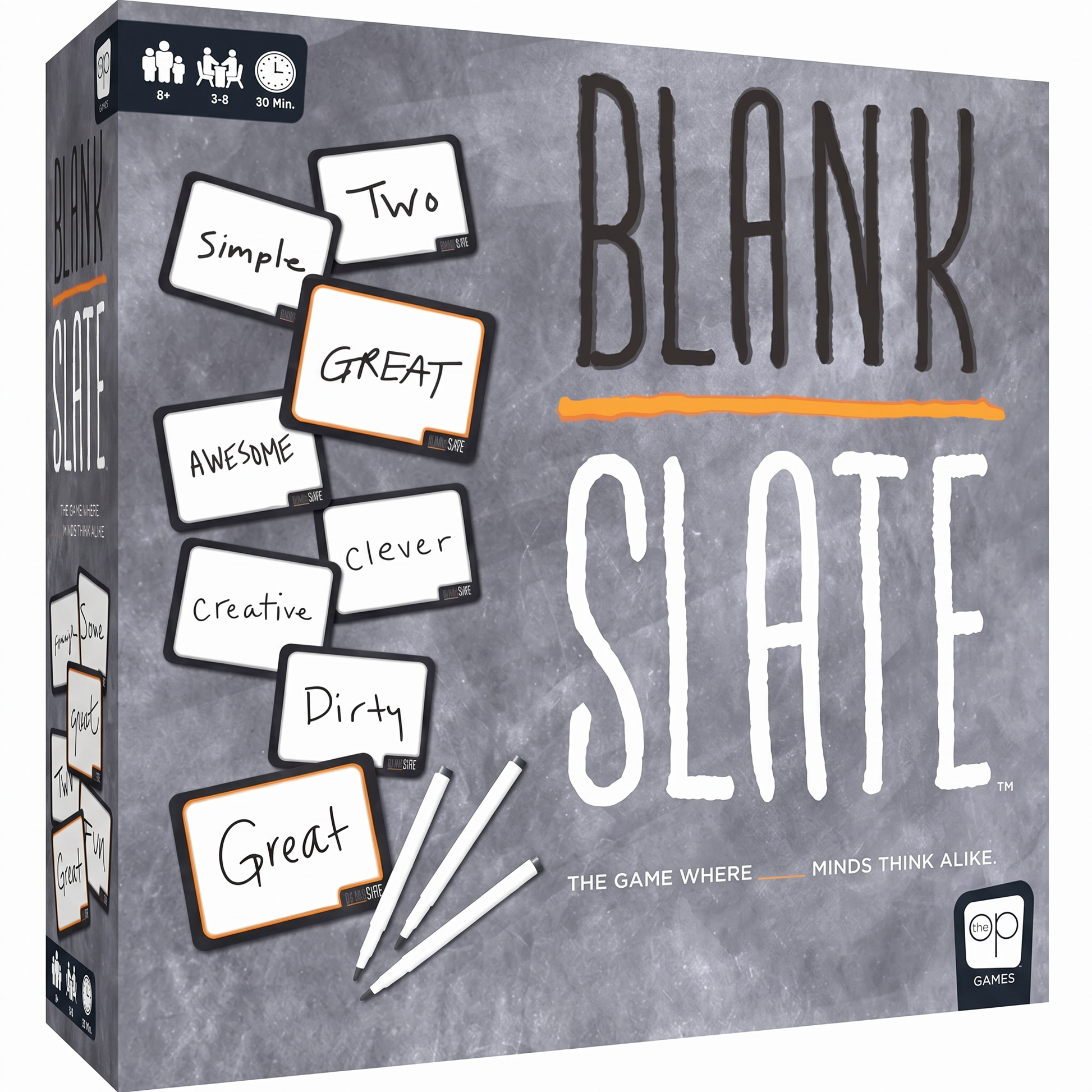 BLANK SLATE word association game for family fun