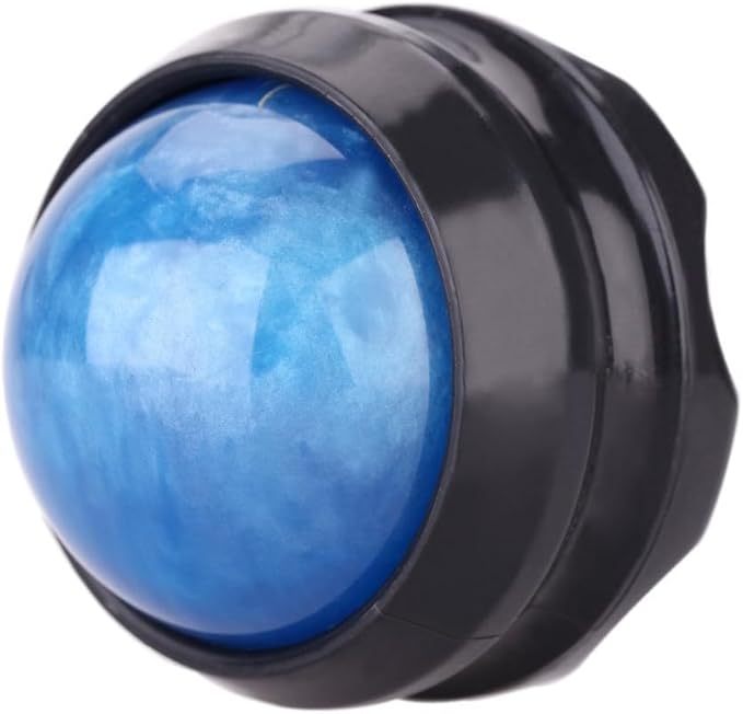 Blue massage ball roller with simple package setup for daily use**