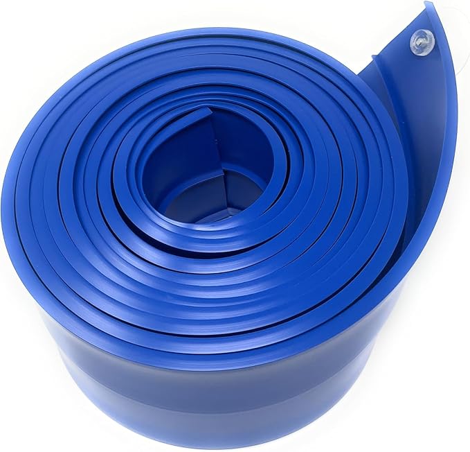 Blue flexible racing track for kids toy car racing