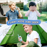 Blue walkie talkies for family games and indoor play
