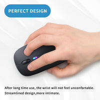 Bluetooth 5.2 and 2.4GHz wireless mouse with USB receiver