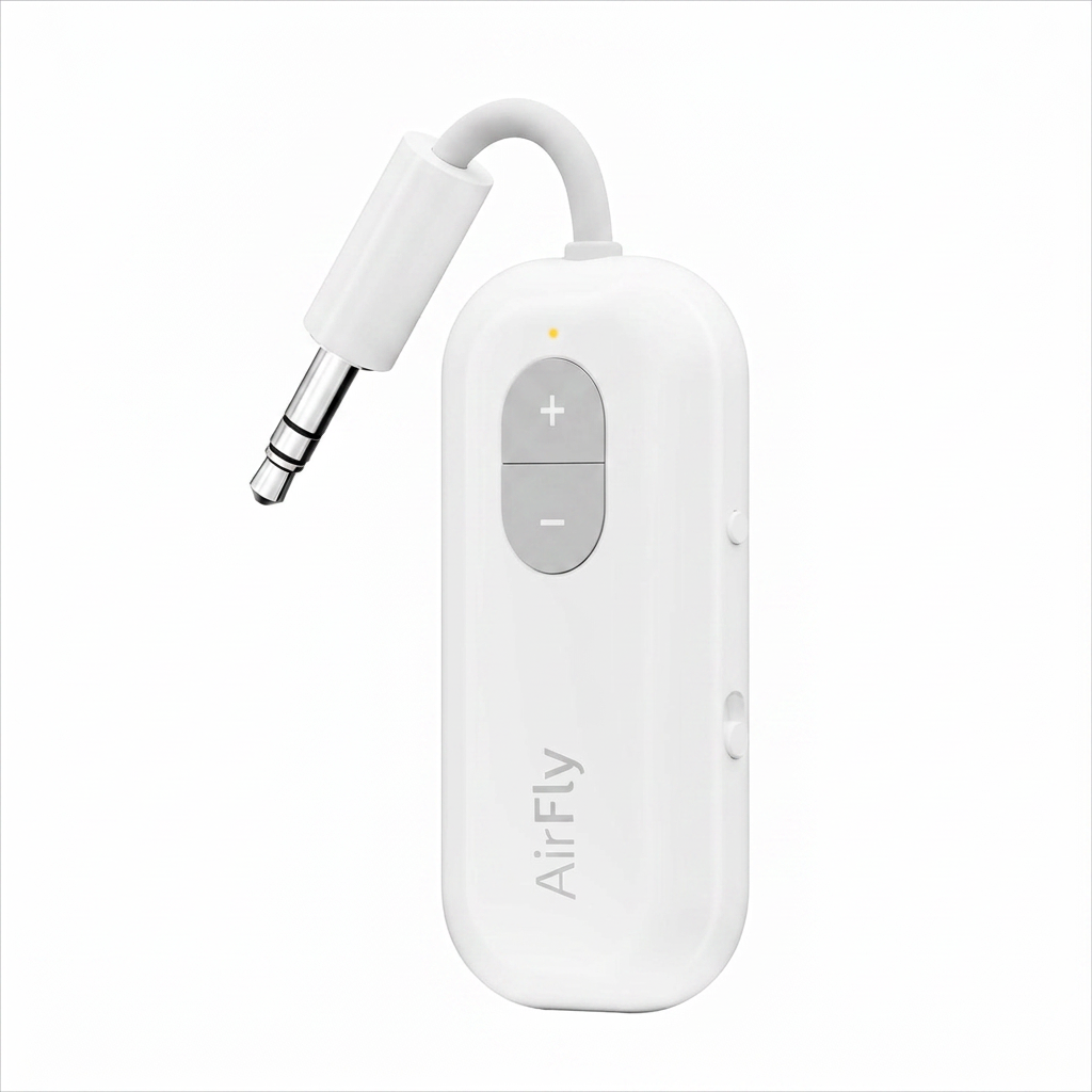 Bluetooth audio transmitter adapter for wireless headphones