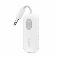 Bluetooth audio transmitter adapter for wireless headphones
