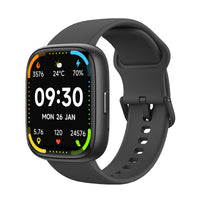 Bluetooth Calling Smart Watch front view with touchscreen display and silicone strap