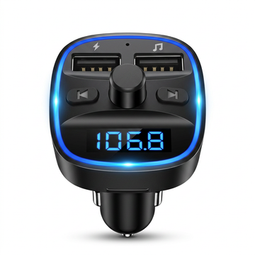 Bluetooth FM Transmitter Car Kit With Dual USB Charging