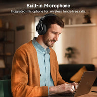 Bluetooth headphones with built-in mic, 3.5mm/6.35mm audio jack