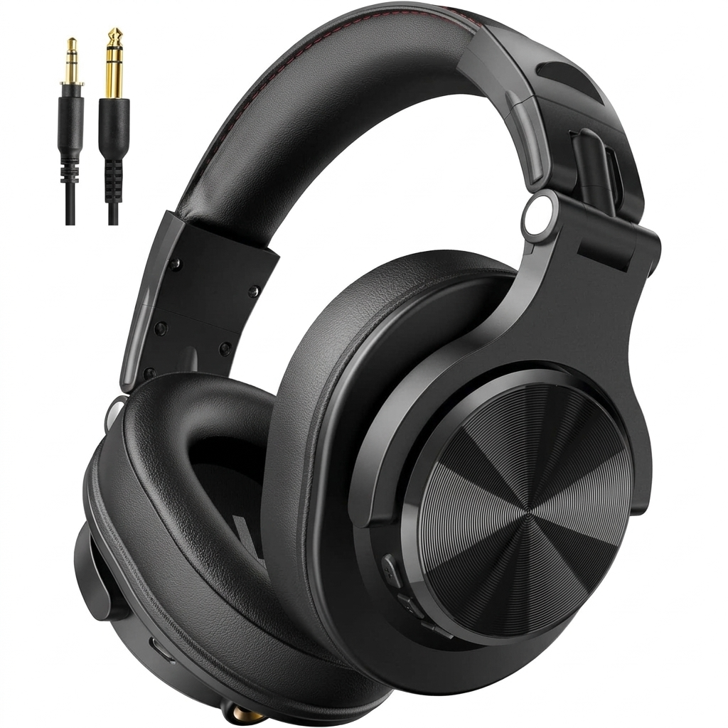  Bluetooth over-ear headphones with 72 hours playtime and audio