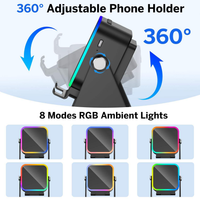 Bluetooth speaker with adjustable phone stand holder