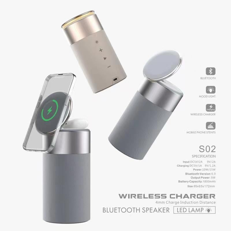 Bluetooth speaker with integrated ambient light