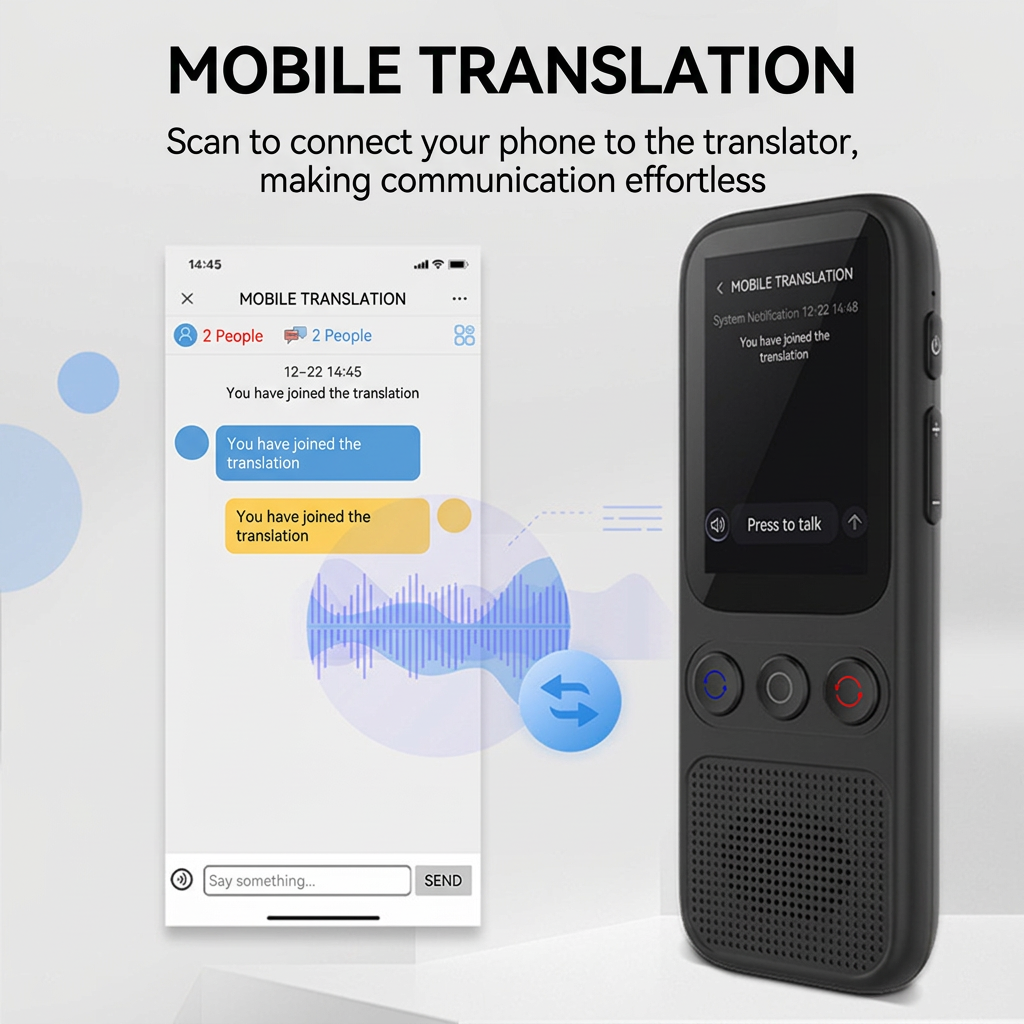 Smart translator with Bluetooth and Wi-Fi connectivity