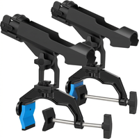 Boat Fishing Rod Holder with Clamp and Dual V Design