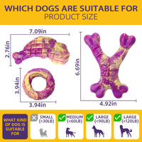 Bone-shaped dog chew toys made from nylon for everyday play