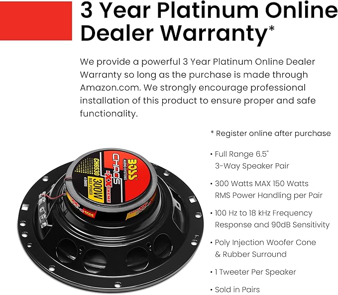 Installation of BOSS Audio CH6530 6.5-inch coaxial car speakers in vehicle door