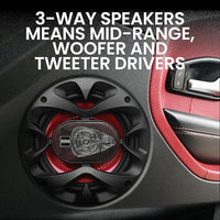 BOSS Audio CH6530 6.5-inch car speakers with mounting hardware and packaging
