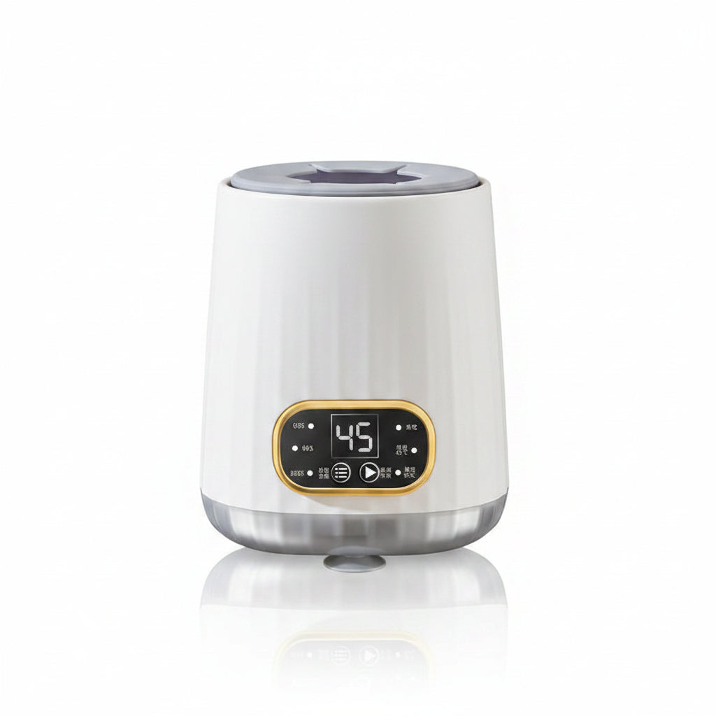 Digital bottle warmer with selectable timer settings