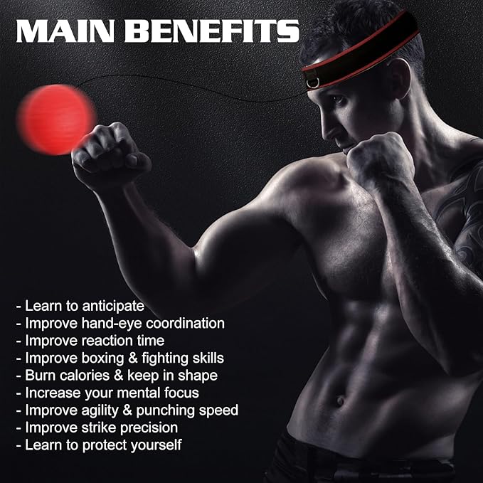  Set of 4 Reflex Balls with Different Difficulty Levels for Training