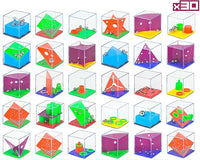 30 pack brain teaser puzzle cubes for kids, party favors and goodie bag stuffers