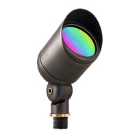 Brass landscape light for outdoor garden lighting