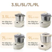 : Dough mixer for bread and pizza preparation