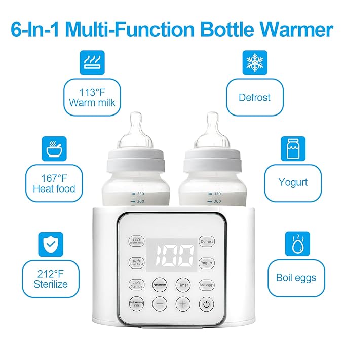 Breastmilk And Formula Bottle Warmer For Indoor Kitchen Use