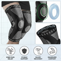 Breathable adjustable knee wrap for fitness use