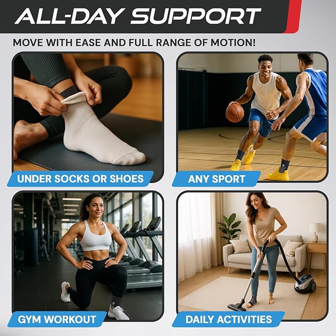 Breathable ankle compression sleeve for sports running and gym workouts