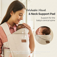 breathable newborn carrier with soft and comfortable fabric for babywearing