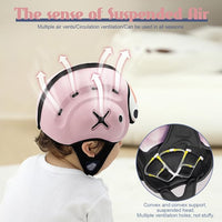 Breathable baby safety headgear with comfortable coverage