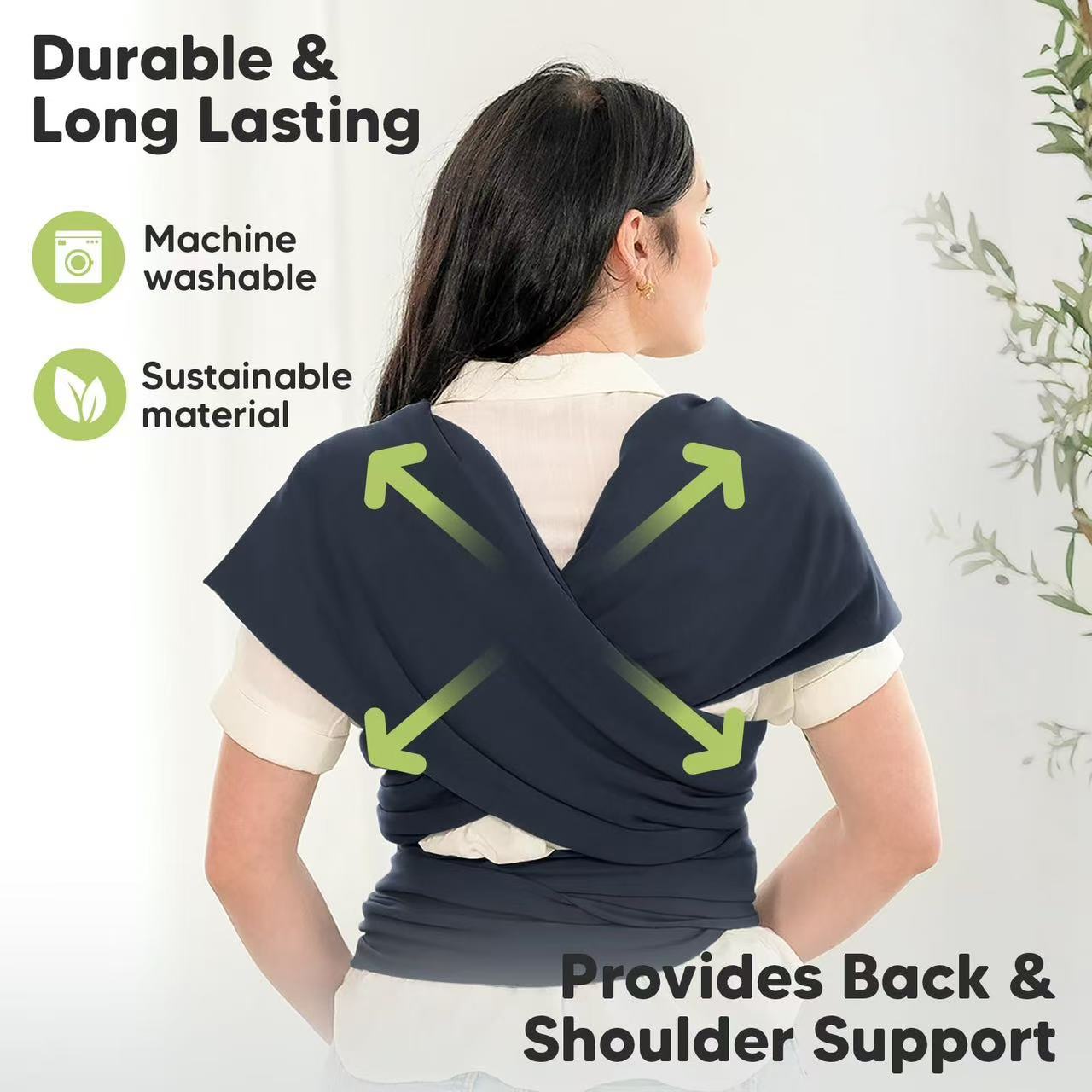 breathable baby wrap sling for comfortable newborn carrying