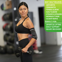 Breathable elbow compression sleeve for joint pain relief and tendonitis support