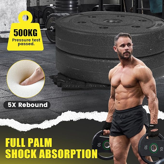 Breathable fitness gloves for men and women strength training workouts