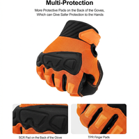 Breathable full finger bike gloves for outdoor mountain biking and racing
