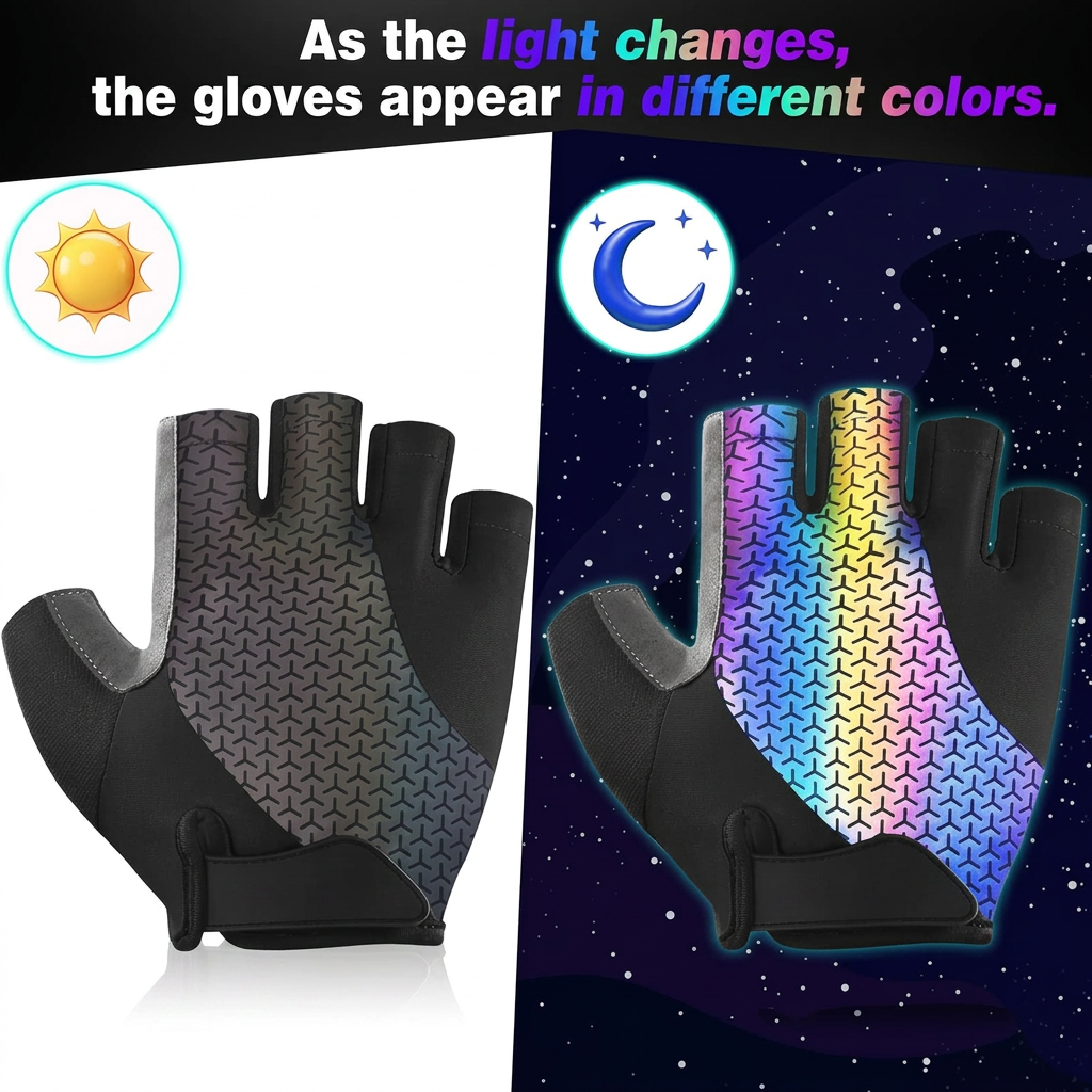 Breathable half-finger gloves for cycling and outdoor activities