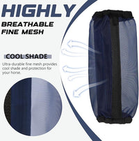 Breathable Fine Mesh Horse Fly Boots with 360° Leg Protection