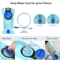 Breathable hydration pack for running biking and sports performance activities
