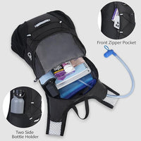 Breathable hydro backpack for hiking rave festivals and outdoor adventures